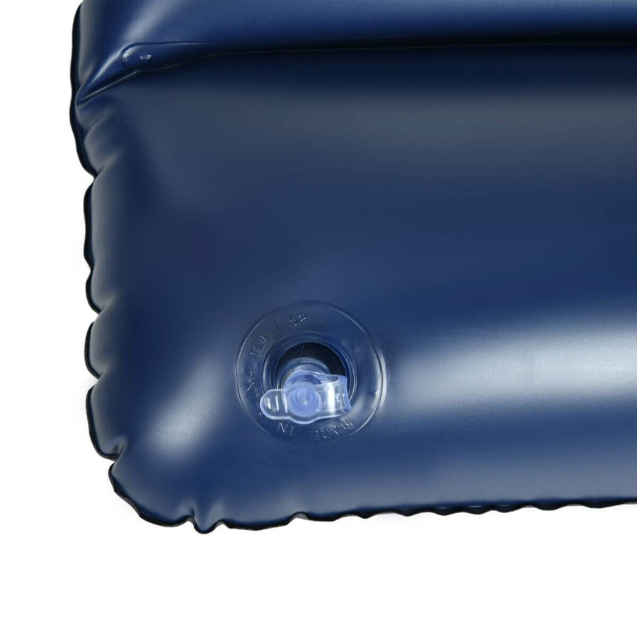Outsunny Luftbett Doppel-Luftmatratze mit Handpumpe und Kopfkissen, Blau, B/T/H: 203 x 152 x 22 cm - Bild 4