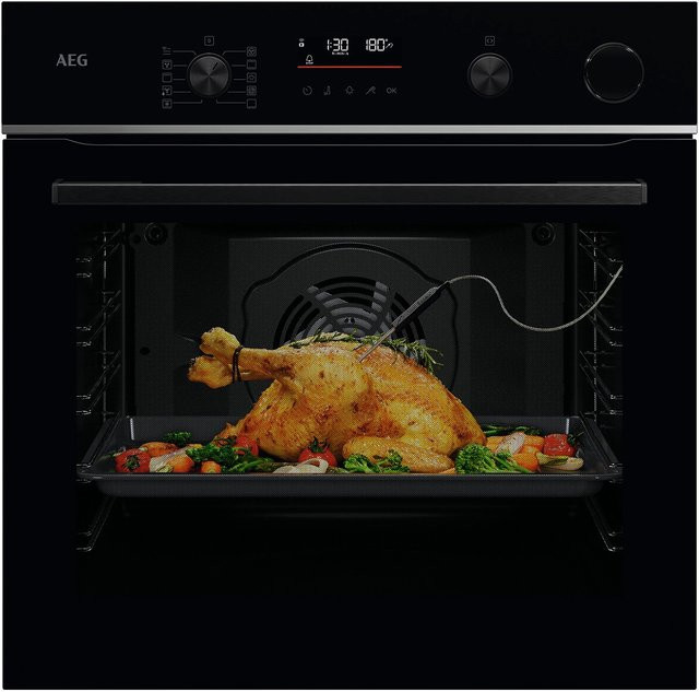 AEG Elektro-Backofen mit Dampfgarer TR6PB501SB in Schwarz - Bild 1