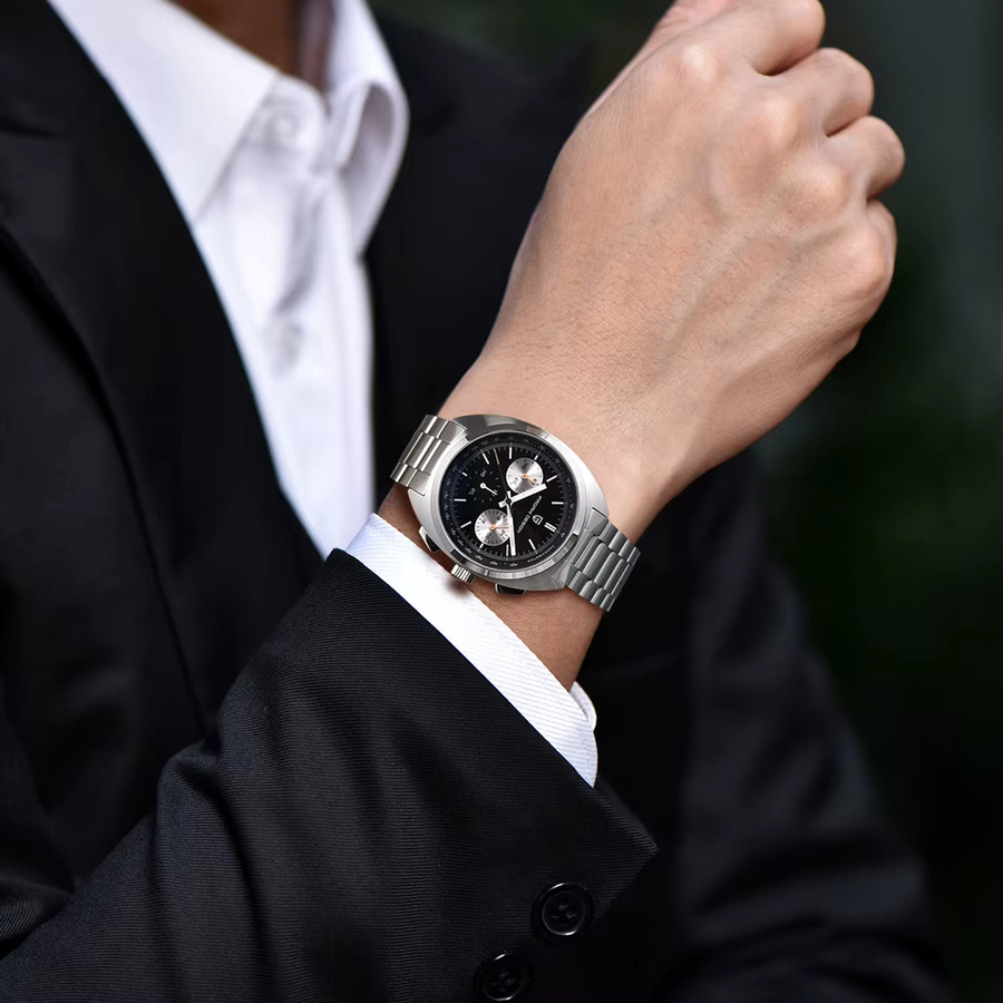 PAGANI DESIGN Chronograph, Quarz, Edelstahl, Silber, Herren - Bild 2