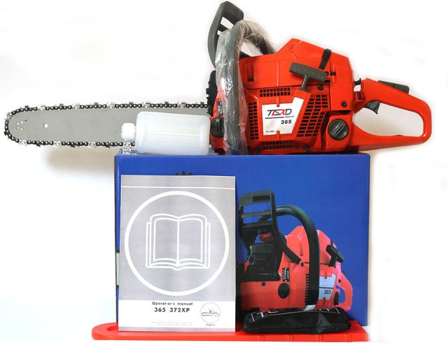 FengKe Benzin-Kettensäge HUS365 in Orange mit 65cc und 20-Zoll-Klinge - Bild 1