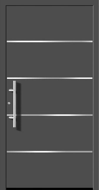 Aluminium-Haustür Splendoor Moderno in Anthrazit Metallic, Anschlag Links, B: 110 cm, H: 210 cm - Bild 1