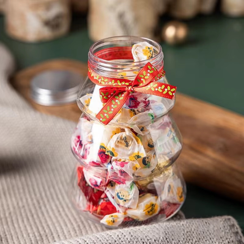 Transparentes Weihnachtsbaum Glas für Süßigkeiten und Kekse als DIY Geschenkverpackung, 500 ml - Bild 3
