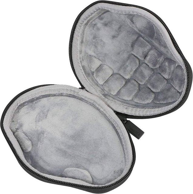 EVA-Maushülle als harte Reisetasche für Logitech MX Ergo Advanced Cordless Trackball in Schwarz und Grau - Bild 1