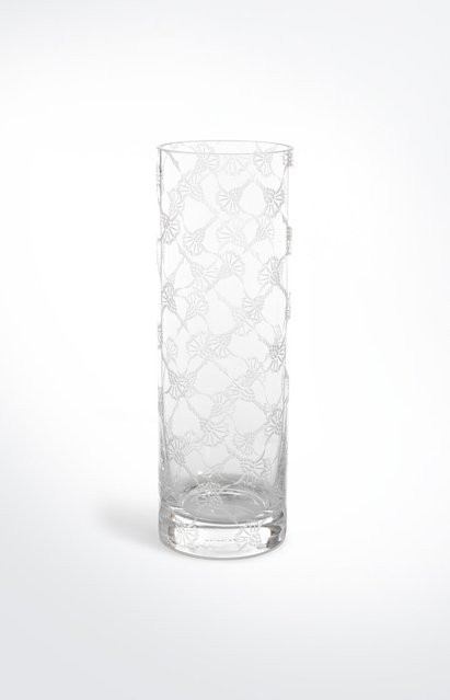 Kristallvase Allover von Joop! in Weiß und Transparent, Höhe: 30 cm, Durchmesser: 10 cm - Bild 1