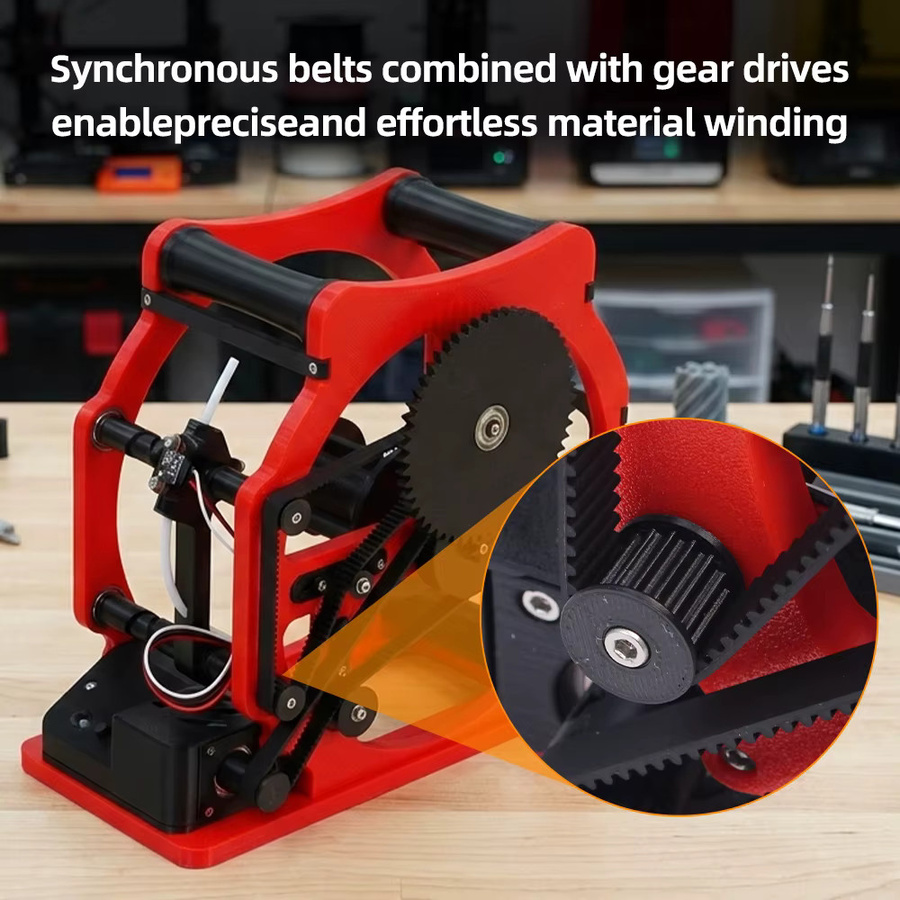 FYSETC Motorisierter Filamentwickler für PLA, PETG und ABS, kompatibel mit Voron, Creality und Bambu Lab, erhältlich in Schwarz, Grün oder Rot - Bild 2