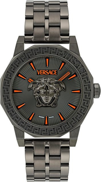 Versace Herrenuhr, Quarz, Edelstahl, 43 mm, Grau, 5 ATM - Bild 1