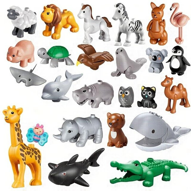 MagicMonkey Bauernhof Tiere, Bausteine, 25-teiliges Set, bunt - Bild 1