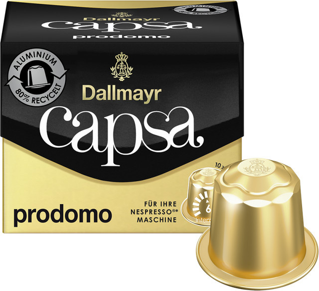 Dallmayr Kaffee Kapseln Capsa Prodomo, Nespresso Original, 10 Stück - Bild 1