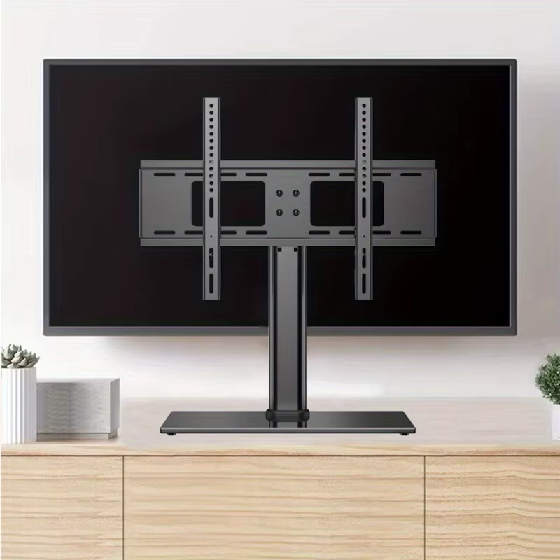 BEISHI Höhenverstellbarer und drehbarer TV-Ständer für 32–55 Zoll LCD/LED in Schwarz mit Bodenmontage, VESA: 600 x 400 mm, max. 40 kg - Bild 3