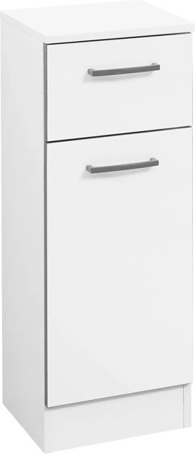 Pelipal Bad-Hochschrank Schwerin Weiß Hochglanz Breite: 30 cm, Höhe: 81 cm - Bild 1