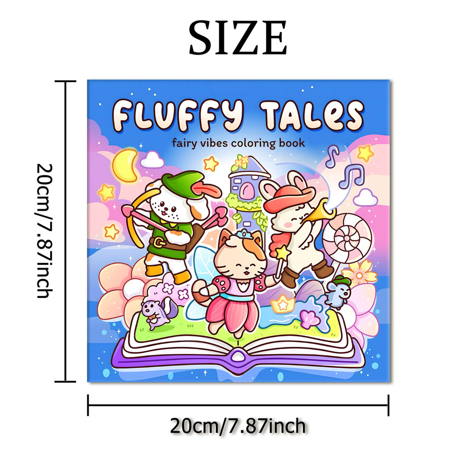 FLUFFY TALES Malbuch, Tiere, bunt, für Erwachsene - Bild 2
