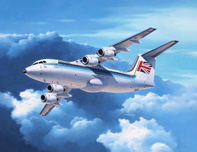 Revell BAe 146-200 "AirUK" BAe 146 (RJ85), Modellbau, 1:144, ab 10 Jahren - Bild 3