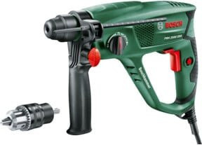 Bosch Bohrhammer PBH 2500 SRE mit 6-teiligem SDS-Plus Bohrerset in Grün/Schwarz - Bild 1