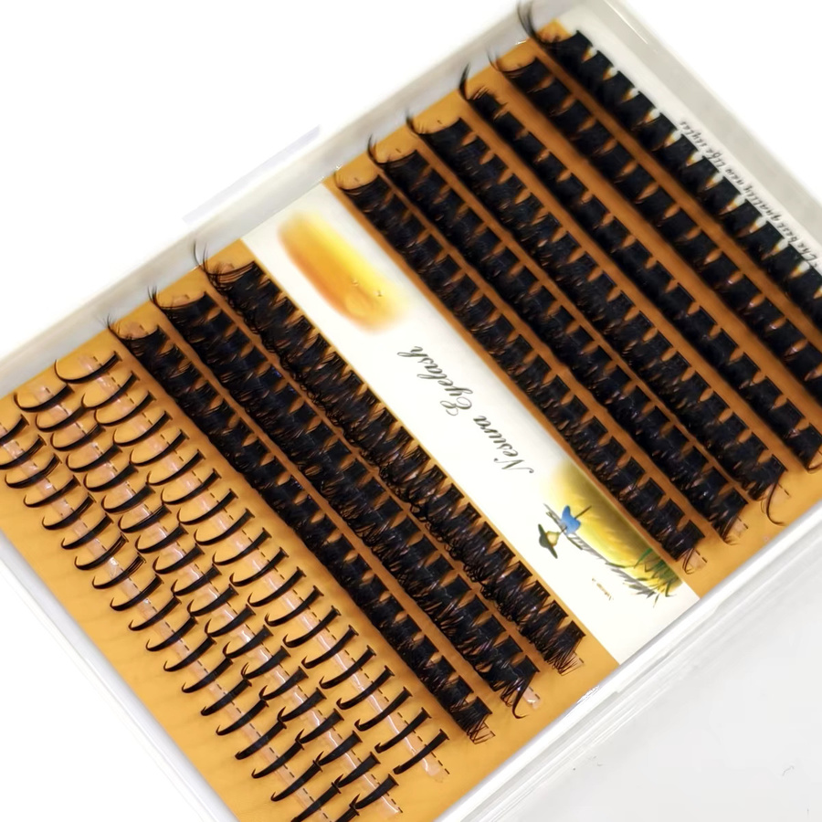 3D Wispy DIY Wimperncluster, 12-reihig, D Curl Mix, Black, Unisex - Bild 4