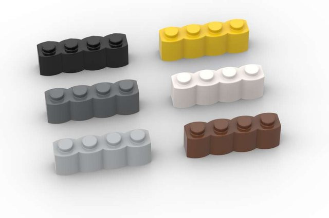 SixBricks 1x4 Bausteine Kit, 10-teiliges Set, Bunt / Mehrfarbig - Bild 1