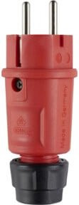 ABL Stecker Highteck 1520 SK+F/B Steckdose in Rot mit IP54 Schutzart - Bild 1