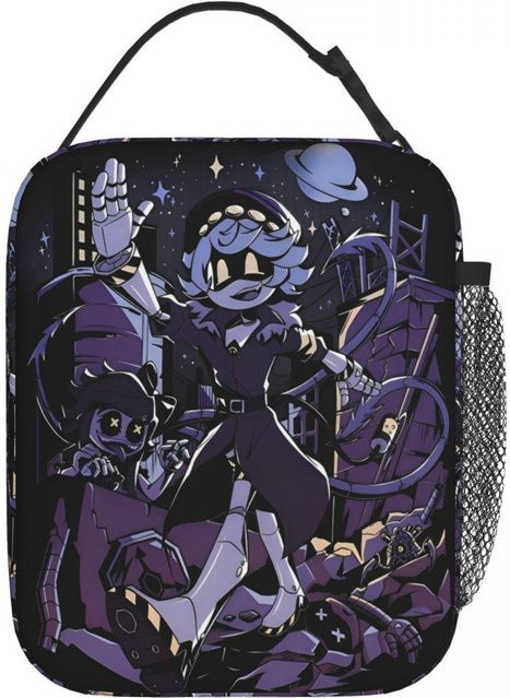 Fancy Style Studio Thermische Lunchtasche Anime Mord Drohnen Motiv, Tragbare Kühltasche aus Oxford Stoff, Multicolour, One Size - Bild 1