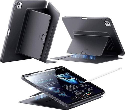 ESR Flip Hybrid Case für Apple iPad Pro 13 (2024) mit Stifthalter, Schwarz - Bild 1