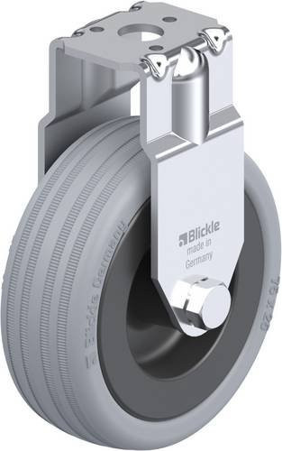 Blickle Bockrolle BRA-VPA 75G in Schwarz und Grau mit 75 mm Rad-Durchmesser und 60 kg Tragfähigkeit - Bild 1