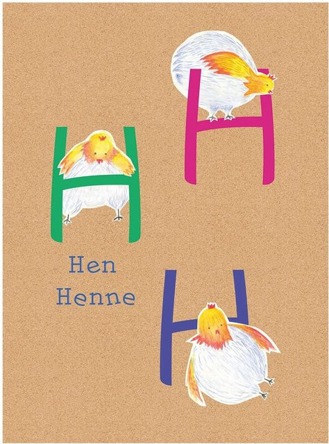 Komar Wandbild ABC Animal Paper Poster, Mehrfarbig, Höhe: 50 cm, Breite: 40 cm - Bild 1