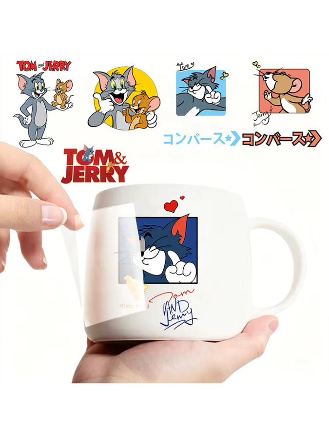 HUGKIS Anime Tom und Jerry DIY-Aufkleber, 3D-Transfer-Sticker - Bild 3