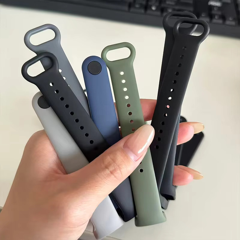 Xiaomi Uhrenarmband Silikon, Schwarz, 3-teilig - Bild 2
