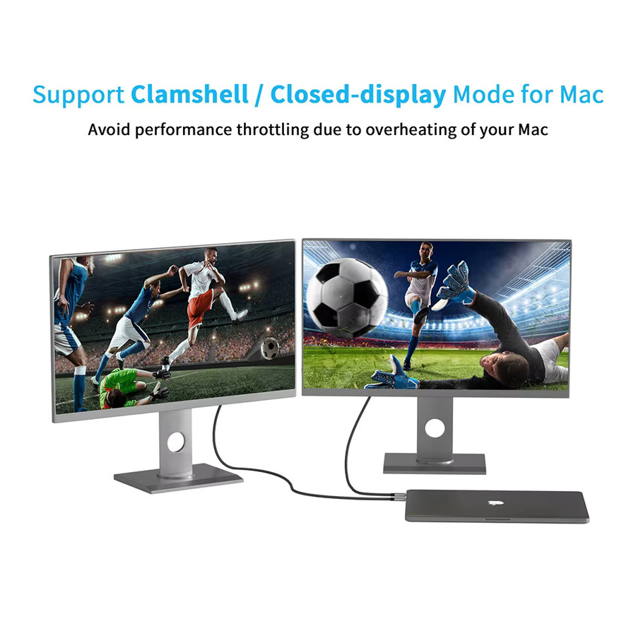 HDmatters USB-C auf DisplayPort Kabel für 4K 60 Hz und 8K 144 Hz, geflochtenes USB 3.1 Typ C auf DisplayPort AV-Kabel für Mac und Monitore - Bild 3