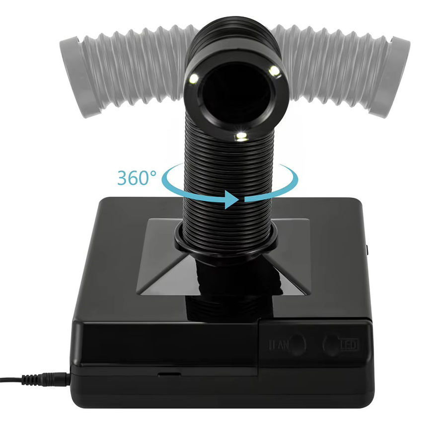 Podofo 2-in-1 Dental-Labor-Staubsauger und Nagelstudio-Staubabsauggerät, 60W, Schwarz - Bild 2