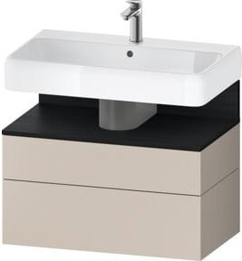 Duravit Waschtischunterschrank Qatego in Weiß und Beige, Wandmontage, B/T/H: 79 x 47 x 59 cm - Bild 1