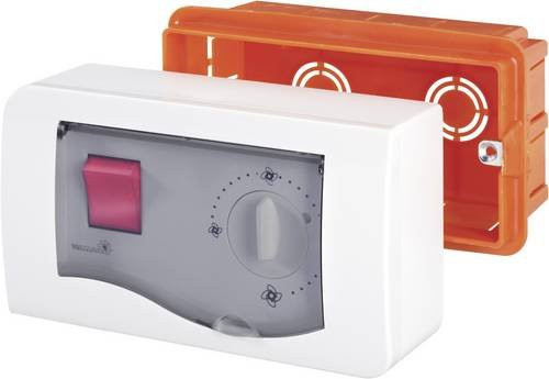 Wallair R15 Elektrischer Drehzahlregler Weiß Aufputz Dimmer aus Kunststoff - Bild 1