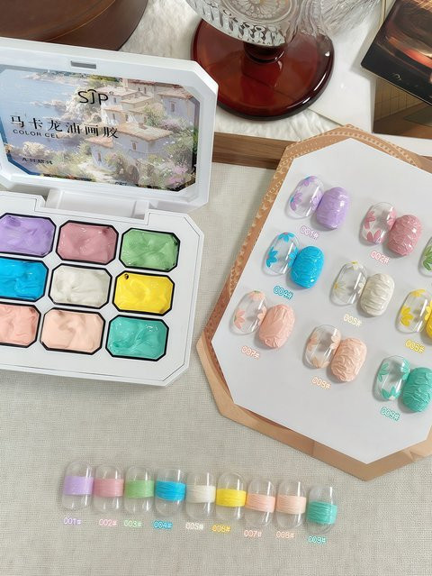 SJP Nagellack Macaron Gips-Malerei, 06, Matt - Bild 1