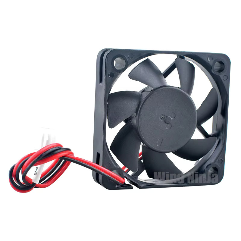 ANCHAOPU Axiallüfter CHA5024RL-10B in Schwarz, B/T/H: 50 x 50 x 10 mm, DC 24V, 0,06A, 2-Pin Kühllüfter für Frequenzumrichter - Bild 3