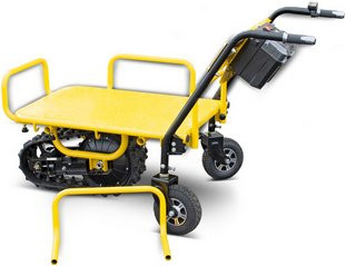 BAMATO Elektrische Schubkarre MTR-150K mit Raupenlaufwerk, Gelb, B/T/H: 77 x 144 x 90 cm - Bild 1