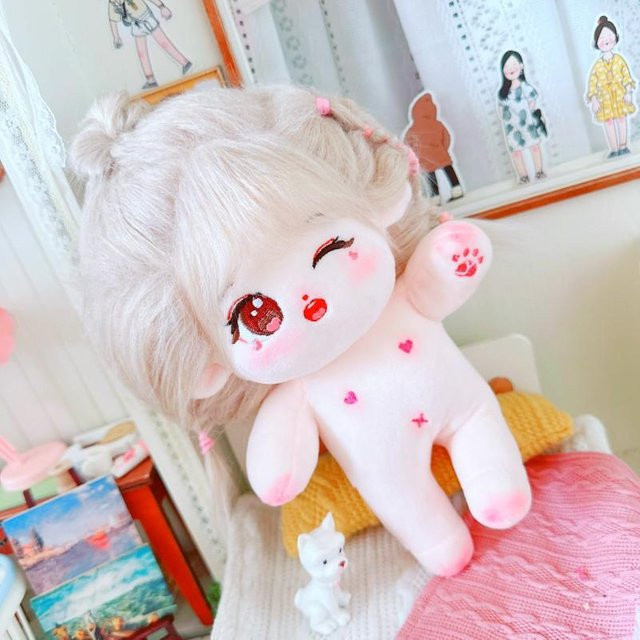 Kidsly Kawaii Plüsch Baumwollpuppe, Idol Stofftier, mit Skeleton - Bild 1