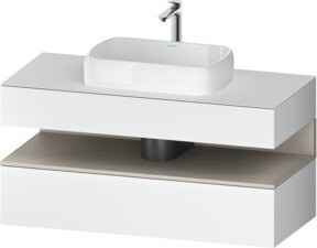 Duravit Waschtischunterschrank Qatego in Weiß, B/T/H: 120 x 55 x 60 cm - Bild 1