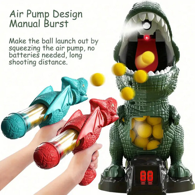 KNYYSECQ Kampf meinen Dinosaurier, Soft-Bullet-Pistole, Dinosaurier - Bild 1