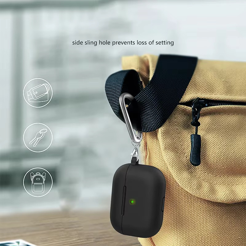 Silikon Schutzhülle in Lila für Apple AirPods 4, AirPods 3, AirPods Pro 2 und AirPods 2 - Bild 3