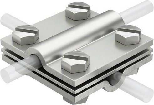 OBO Bettermann Montagezubehör 252 8-10 V4A aus Edelstahl in Silber, 10 Stück - Bild 1