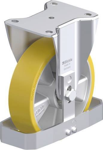 Blickle Stahlblech-Bockrolle BH-ALTH 180K-FS in Silber, Rad-Durchmesser: 180 mm, Tragfähigkeit: 700 kg - Bild 1