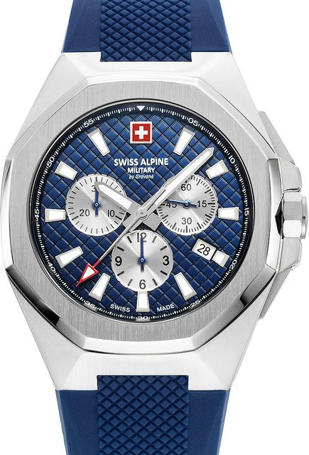 Swiss Alpine Military Chronograph, Quarz, Edelstahl, 42 mm, Herren - Bild 1