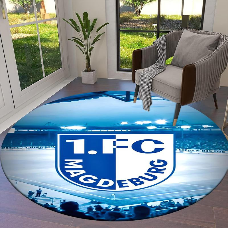 Runder Teppich FC Magdeburg von On My Love Home, rutschfest und waschbar, Durchmesser: 120 cm - Bild 3