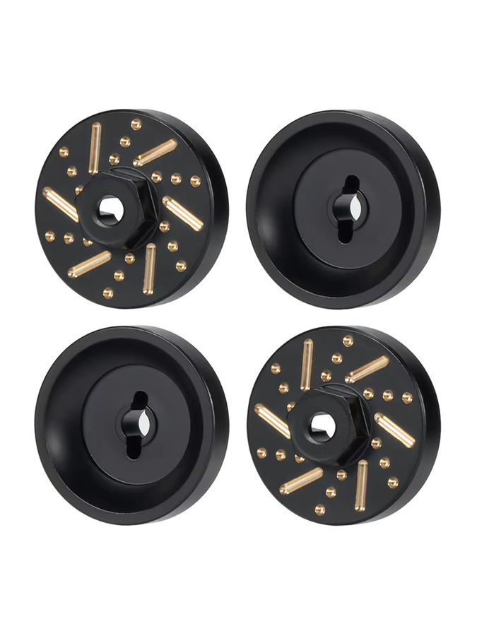 MALOM RC Messing Erweiterte Radnaben Hex + 3mm Adapter, 4-teiliges Set, 1:24 - Bild 5