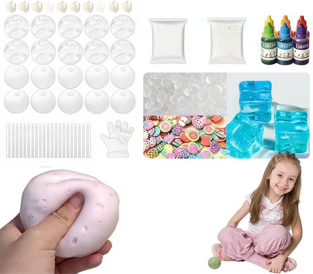 DIY Squishy Ball Bastelset mit transparenten Ballhäuten ab 3-6 Jahren - Bild 1