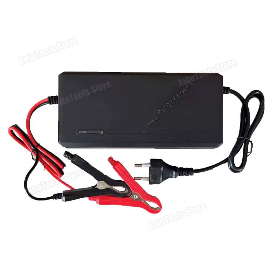 Smart LiFePO4 Batterieladegerät 12V 4S 14,6V Hochleistungsladegerät für Lithium-Eisenphosphat-Batterien mit EU-Stecker in Schwarz - Bild 6