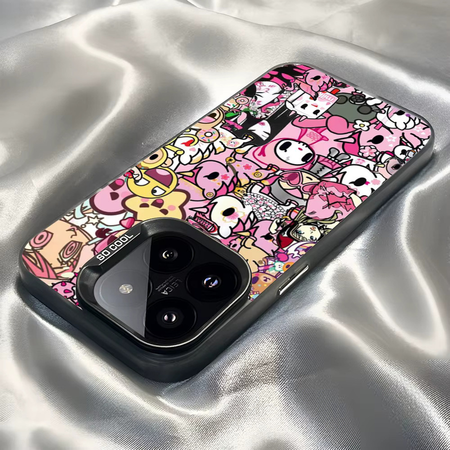 Tokidoki Handyhülle mit Cartoon-Design für iPhone 11 bis iPhone 17 Pro Max, sturzsichere matte Abdeckung, multicolor - Bild 5