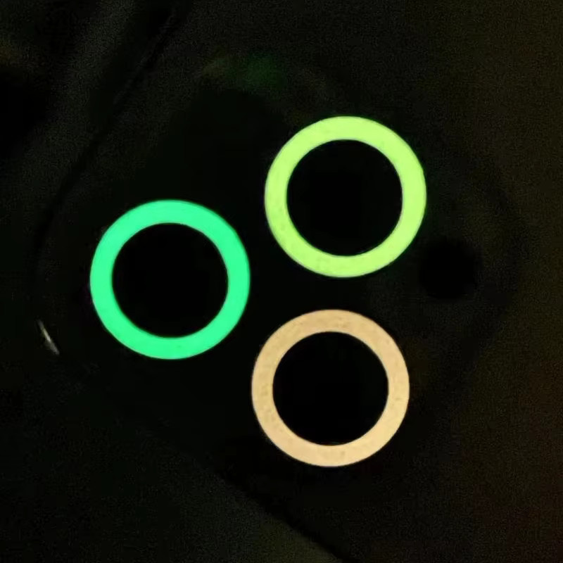 Leuchtende Keramik-Kameraschutzfolie für Apple iPhone 11 bis 17 Pro Max Plus in Green und Multicolour, 2-3 Stück Objektivring Glas Abdeckung - Bild 3
