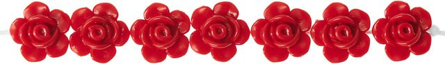 Rico Design Rosen Perlen rund, Rot - Bild 1