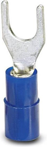 Phoenix Contact Gabelkabelschuh 3240037 Blau Teilisoliert 1.50 mm² bis 2.50 mm² Loch-Ø 3.2 mm 100 Stück - Bild 1