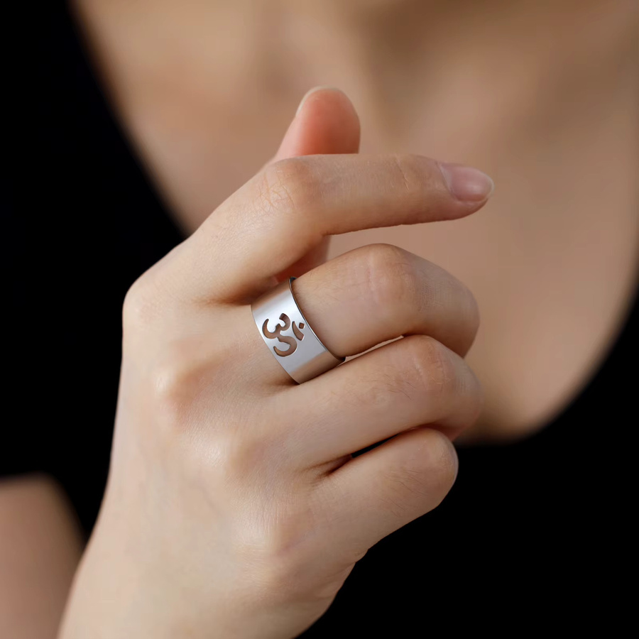 LIKGREAT Ring, Edelstahl, Silber, Damen - Bild 2