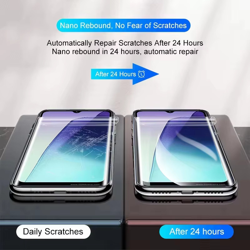 Caynes Hydrogel Screen Protector Transparent für iPhone 17 Pro 16 15 14 Pro Max 13 12 11 Soft HD Vollabdeckung - Bild 6